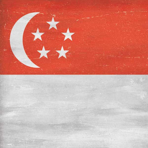 Singapore Flag Distressed MacBook Skins